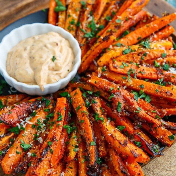 Parmesan Crusted Carrot Fries Healthy Living Today